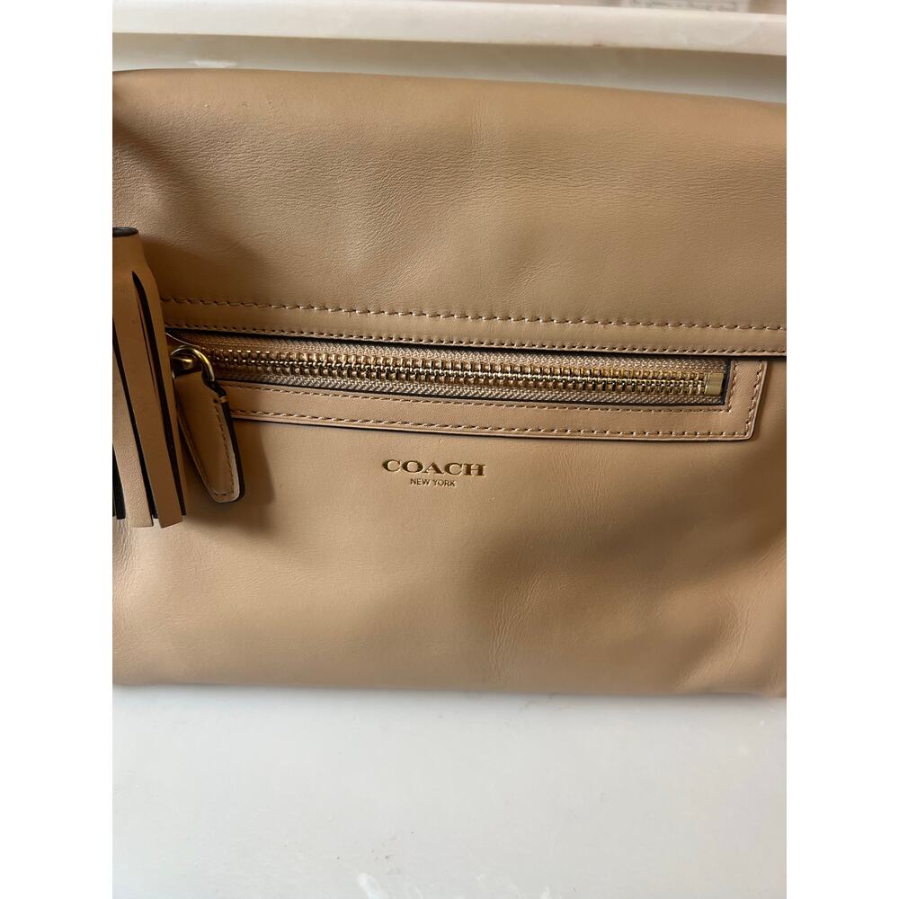 NWT. COACH Legacy Top Handle Handbag. Color Sand. Removable Adj Shoulder Strap. - Picture 9 of 10